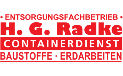 Logo der Firma H.G.Radke Containerdiest-Baustoffe-Erdarbeiten aus Korschenbroich