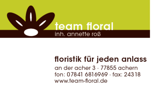 Logo der Firma Blumen team floral aus Achern
