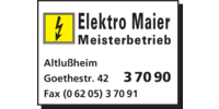 Logo der Firma Maier Ralf Elektro aus Altlußheim