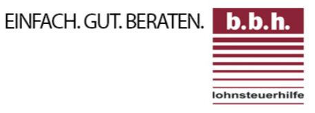 Logo der Firma b.b.h. Lohnsteuerhilfe e.V. Leiterin: Marina Seel aus Friedrichsdorf