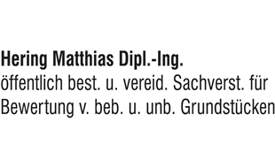 Logo der Firma Hering Matthias Dipl.-Ing. öffent. best. u. vereid. Sachverst. f. Bewertung... aus Plauen auf dem Branchenportal Gutachter.org