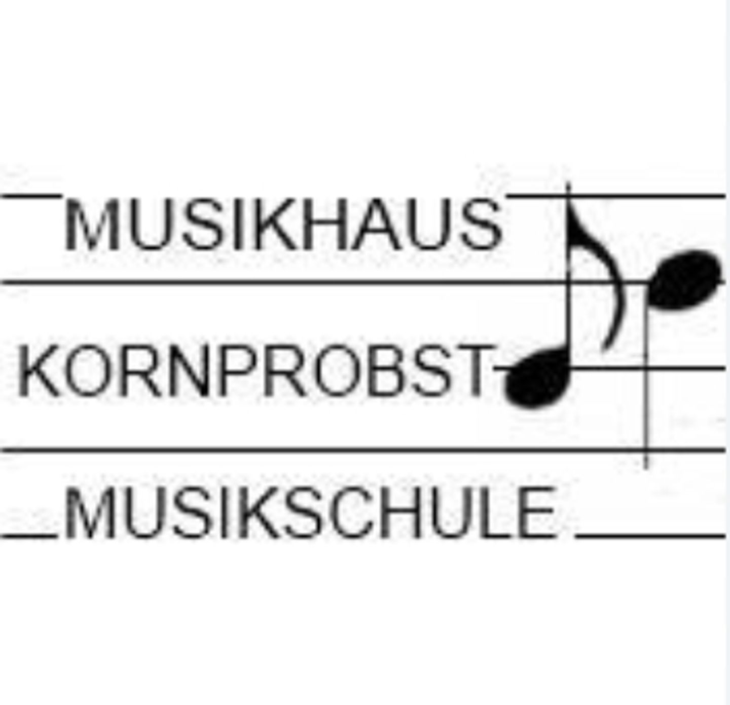 Logo der Firma Kornprobst Musikhaus/Musikschule aus Ingolstadt