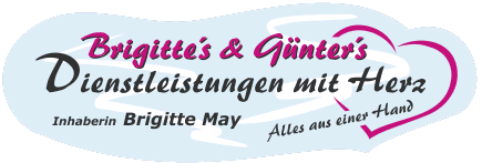 Logo der Firma Brigittes & Günters Dienstleistungen mit Herz aus Brand-Erbisdorf