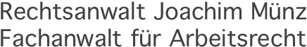 Logo der Firma Fachanwalt Arbeitsrecht Joachim Münz aus Mönchengladbach