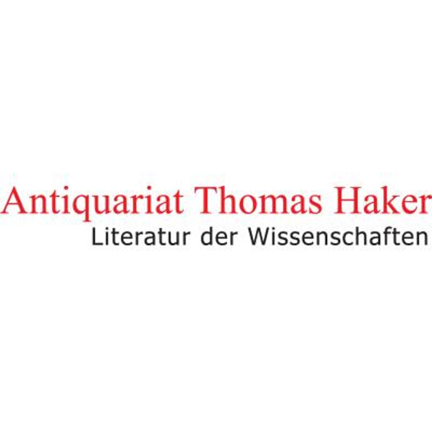 Logo der Firma Antiquariat Thomas Haker GmbH & Co. KG aus Berlin