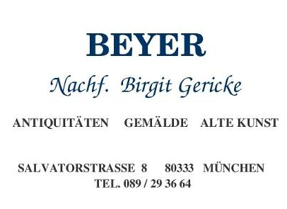 Logo der Firma Antiquitäten Beyer Nachf. B. Gericke aus München