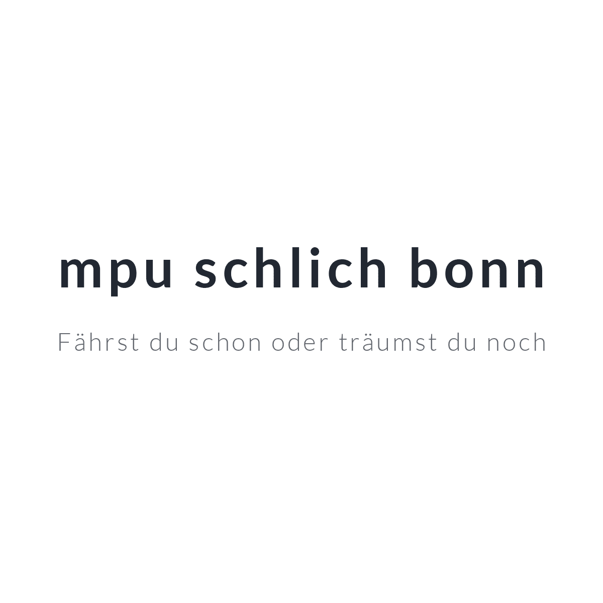 Logo der Firma MPU Schlich Bonn aus Bonn