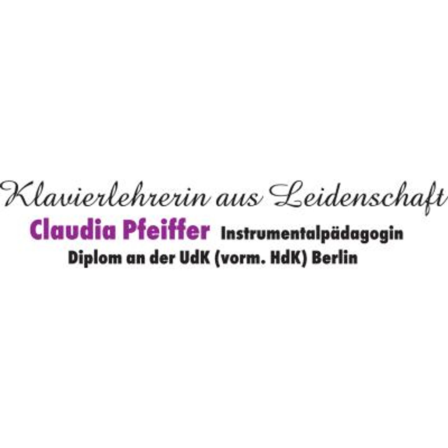Logo der Firma Claudia Pfeiffer aus Berlin