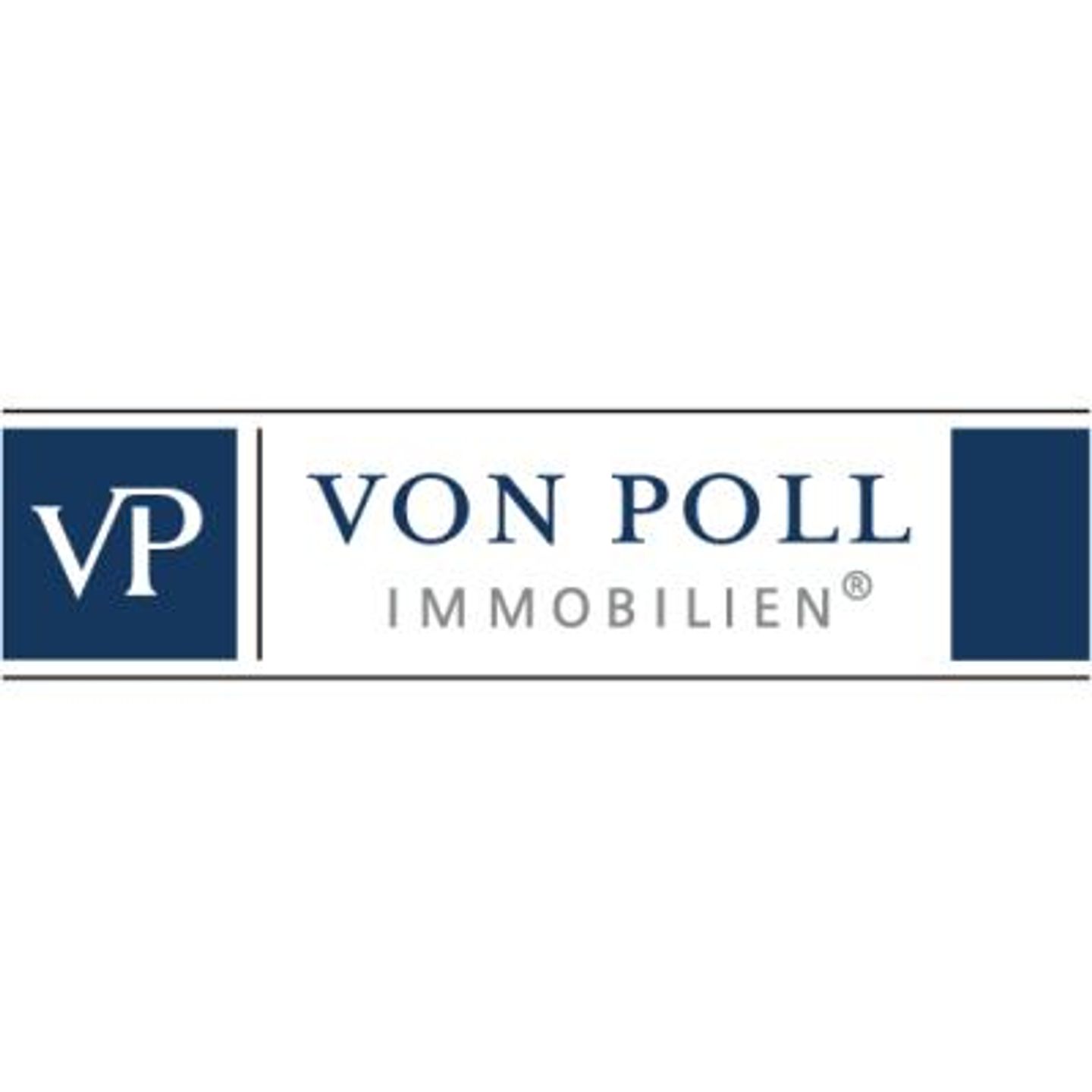 Logo der Firma Evelin Gill von Poll Immobilien Geschäftsstelle Moers u. linke Rheinseite aus Moers