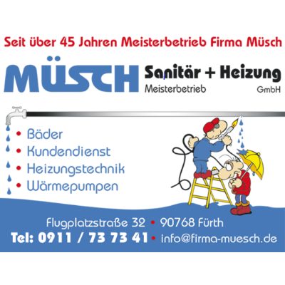 Logo der Firma Müsch Sanitär und Heizung GmbH aus Fürth