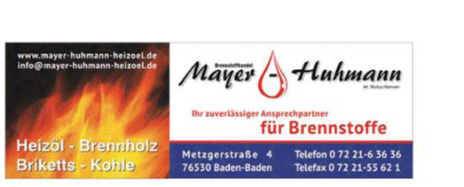 Logo der Firma L. F. Mayer Brennstoffhandel Inh. Markus Huhmann aus Sinzheim