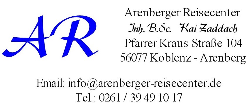 Logo der Firma Arenberger Reisecenter Reisebüro travel agent aus Koblenz