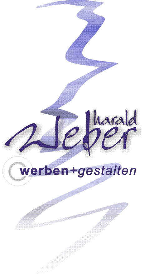 Logo der Firma Harald Weber werben+gestalten aus Amberg