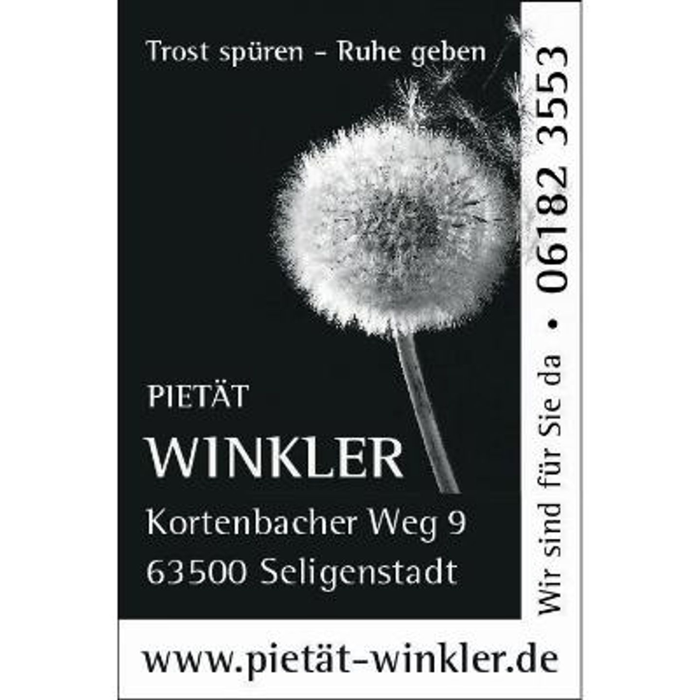 Logo der Firma Winkler Volker Beerdigungsinstitut aus Seligenstadt