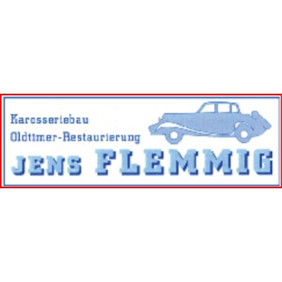 Logo der Firma Ka­ros­se­rie- und Fahr­zeug­bau & Old­ti­mer­re­stau­rie­rung Jens Flem­mig aus Zwickau