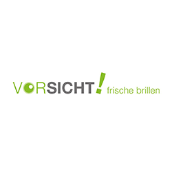 Logo der Firma VORSICHT! frische brillen aus Stein