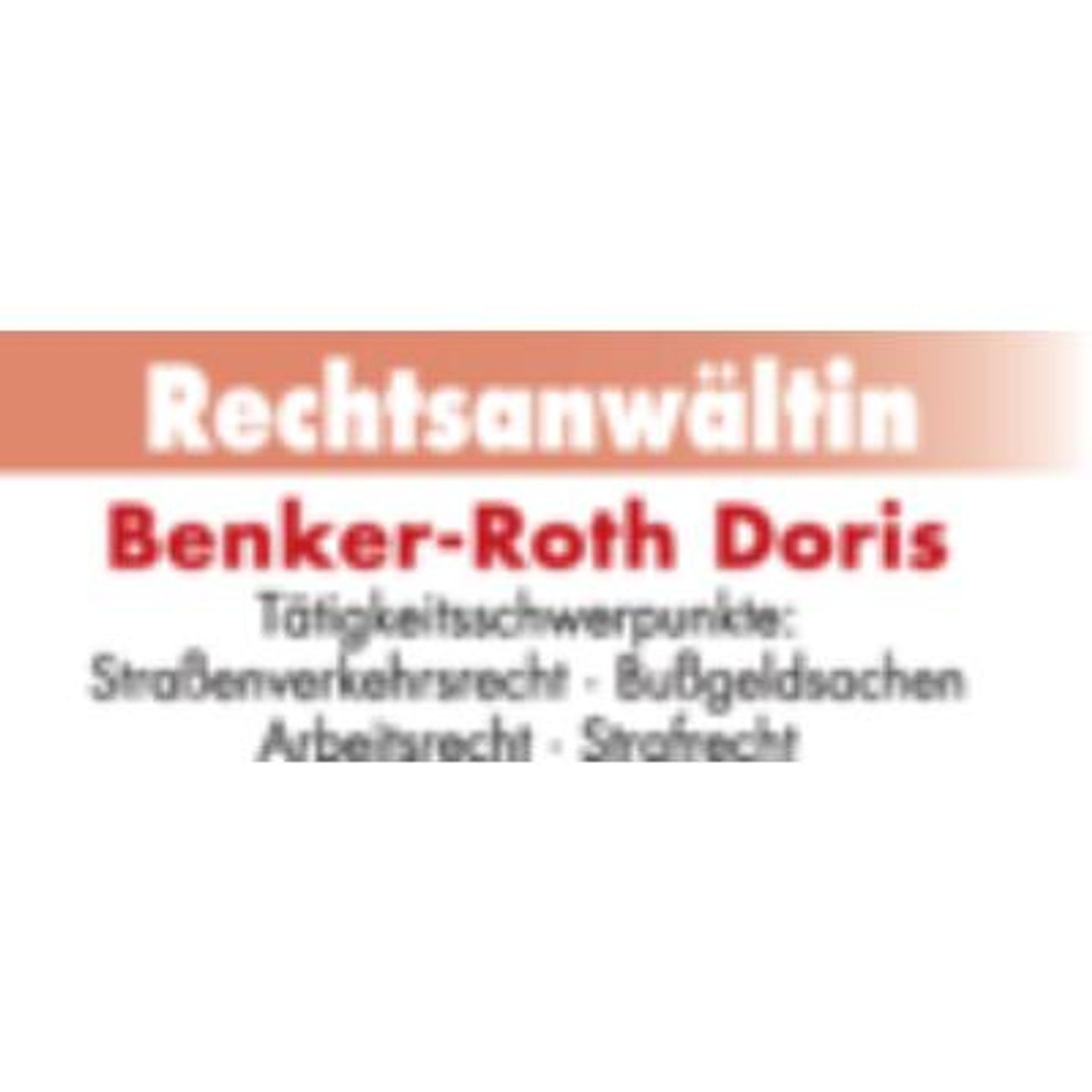 Logo der Firma Rechtsanwältin Doris Benker-Roth aus Bayreuth