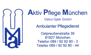 Logo der Firma Aktiv Pflege München Oskui Gjlek GmbH aus München