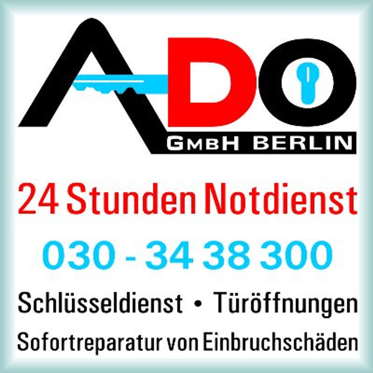Logo der Firma ADO Schlüsseldienst aus Berlin