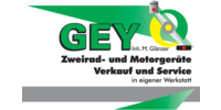 Logo der Firma GEY Zweirad- und Motorgeräte in eigener Werkstatt aus Klingenberg