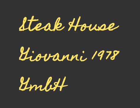 Logo der Firma Steak House Giovanni 1978 GmbH aus Berlin