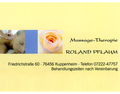 Impression von Pflaum Massagepraxis in Kuppenheim