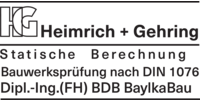 Logo der Firma Heimrich + Gehring Statische Berechnung u. Tragwerksplanung aus Coburg