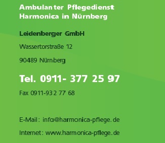 Logo der Firma Harmonica Pflegedienst aus Nürnberg