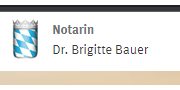 Logo der Firma Bauer Brigitte Dr. Notarin aus Moosburg