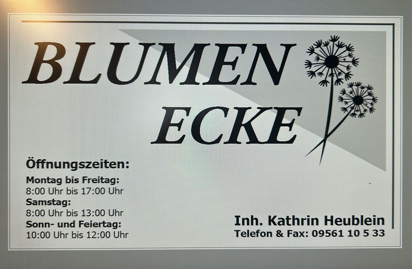 Logo der Firma Blumenecke aus Coburg