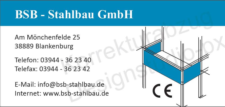 Logo der Firma BSB Stahlbau GmbH aus Blankenburg (Harz)
