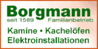 Logo der Firma Borgmann - Kamine, Kachelöfen, Elektro aus Erfurt