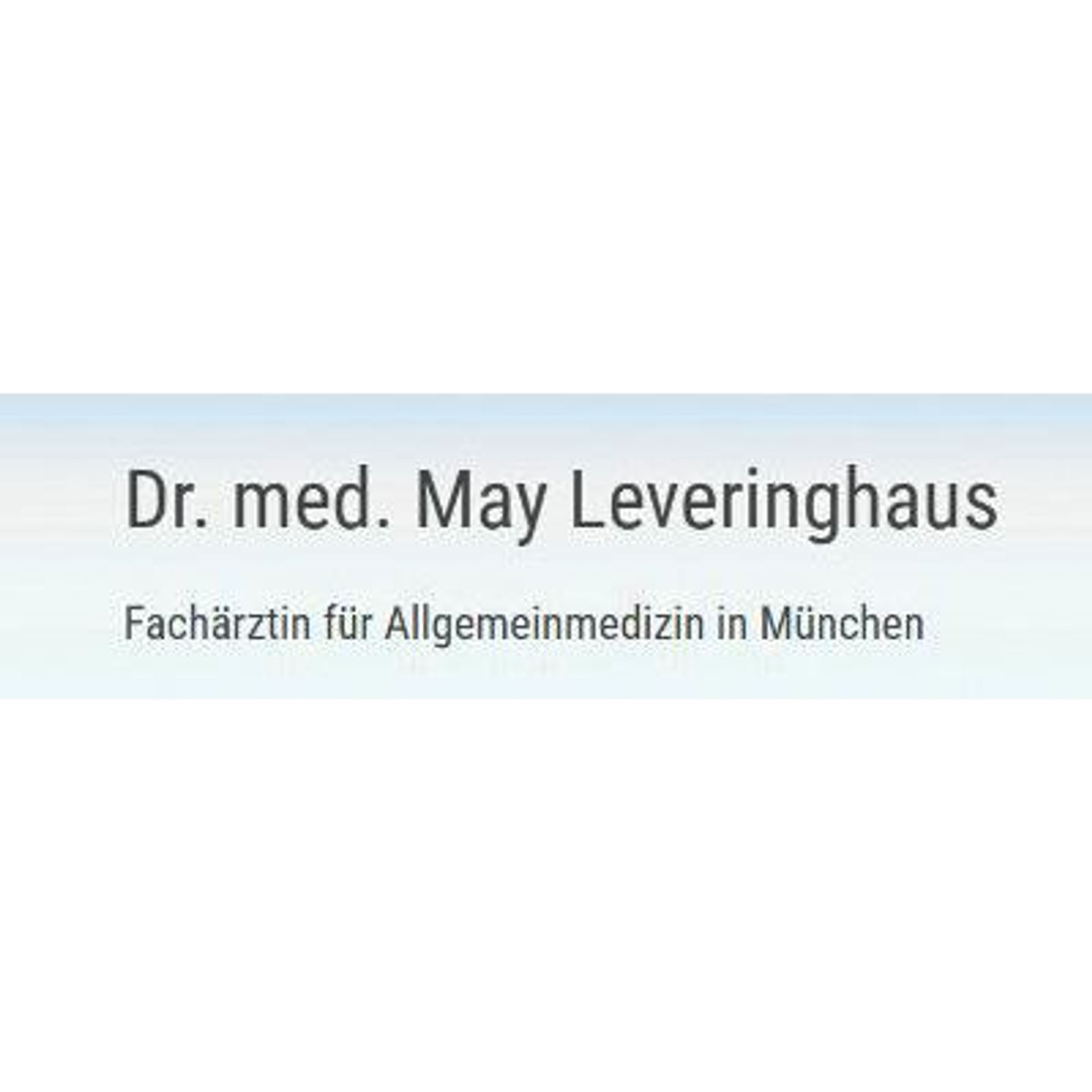 Logo der Firma Dr. med. May Leveringhaus - Ärztin für Allgemeinmedizin aus München